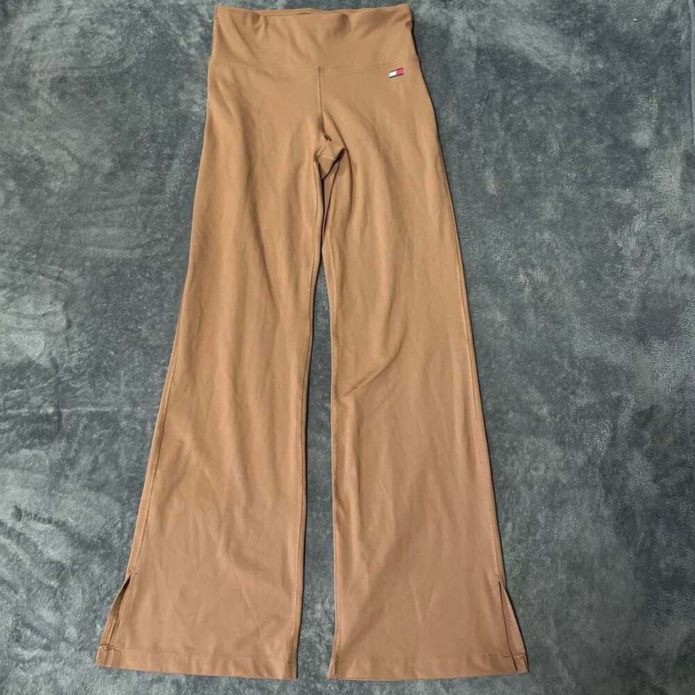 Tommy Hilfiger Sport High-Waist Flare Leggings Tan